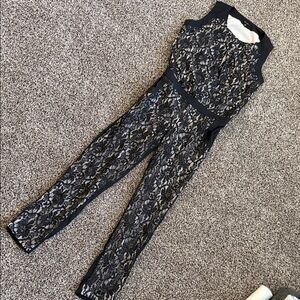 Jessica Simpson Black Lace Jumpsuit